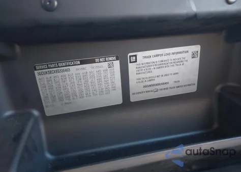 2014 Chevrolet Silverado 1500 2Lz z USA, uszkodzony, nr VIN 3GCUKSECXEG336493